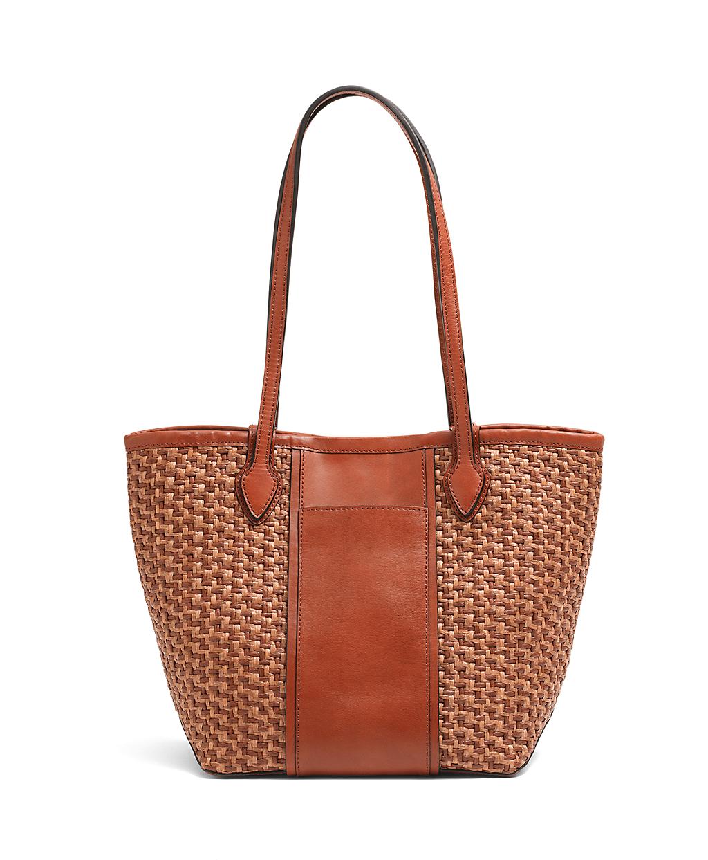 Brooks Brothers Small Straw Tote in Brown (browntobacco) Lyst
