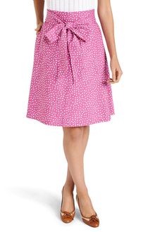 Brooks Brothers Cotton Dot Print Skirt - Lyst