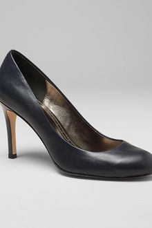 Brooks Brothers Calfskin Pump with Patent Heel - Lyst