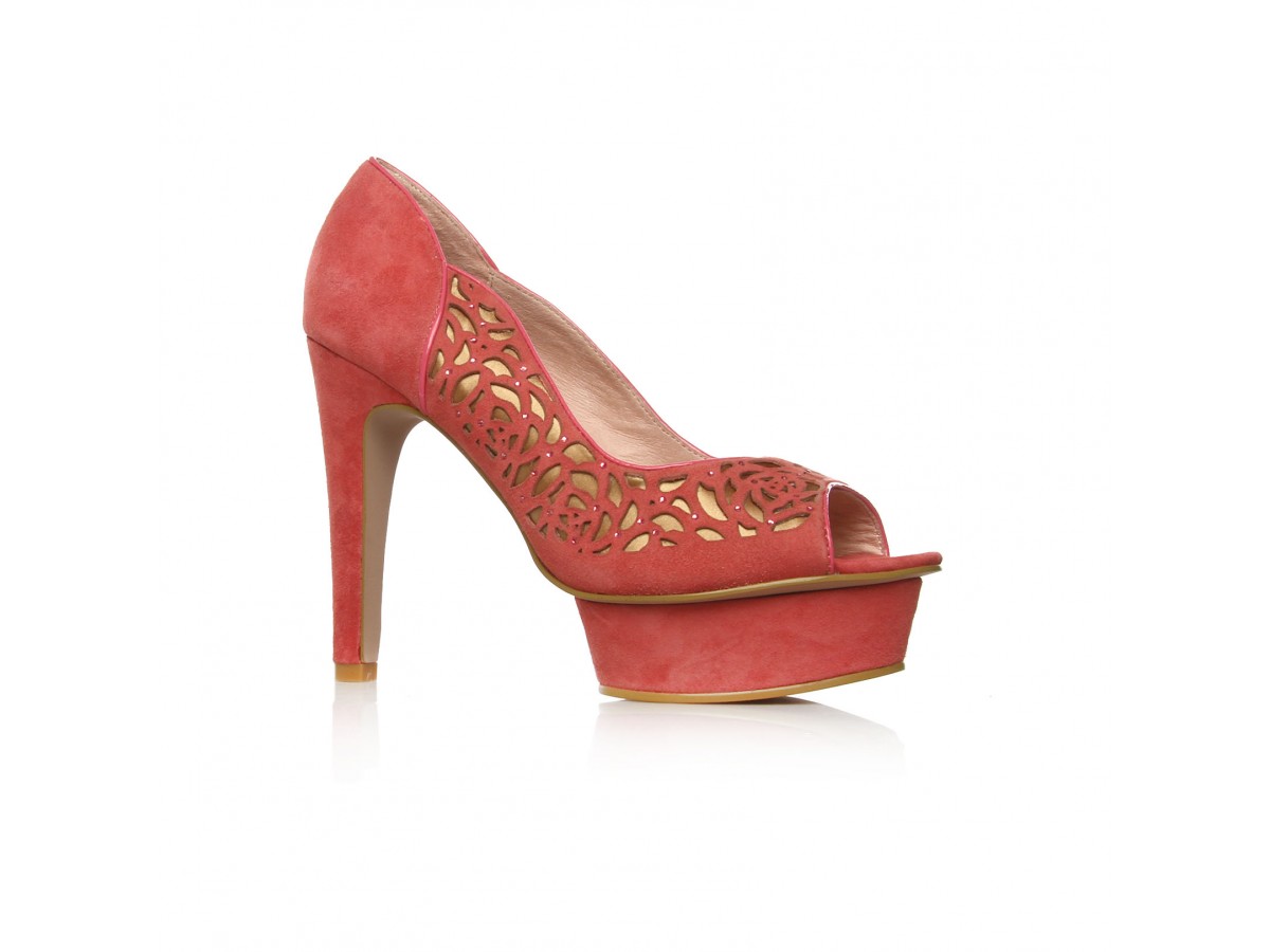 kurt geiger pink ankle boots