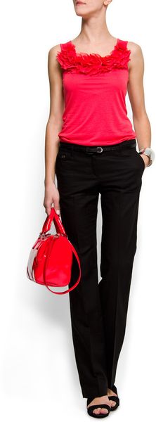 Mango Shiny Bowling Handbag - Lyst