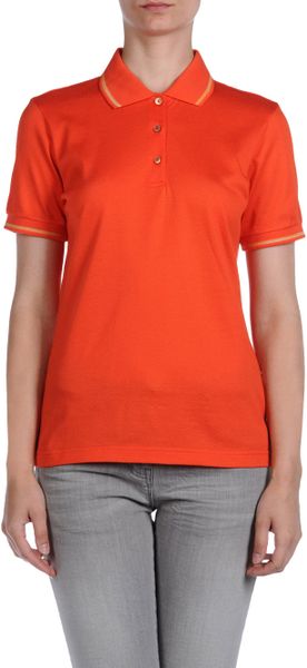 Missoni Polo Shirt in Red (turquoise) - Lyst