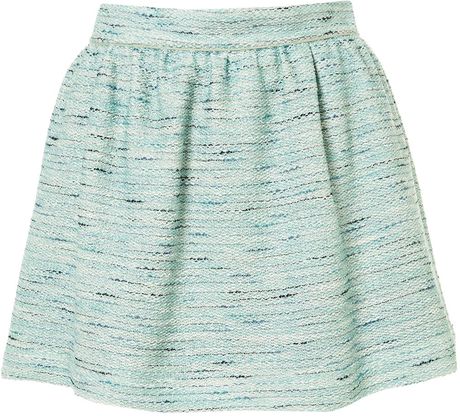 Topshop Coord Mint Boucle Skirt in Green (mint) - Lyst