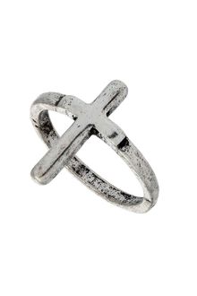 Topshop Cross Ring - Lyst