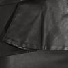 Alexander Mcqueen Leather Peplum Skirt in Black - Lyst