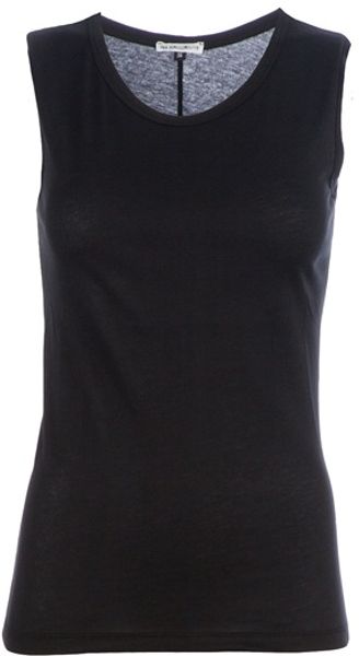 Ann Demeulemeester Sleeveless Tshirt in Black - Lyst