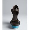 Balenciaga Black Leather Studded Wedge Sandals in Black - Lyst