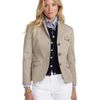 Brooks Brothers Cotton Twill Jacket in Khaki - Lyst