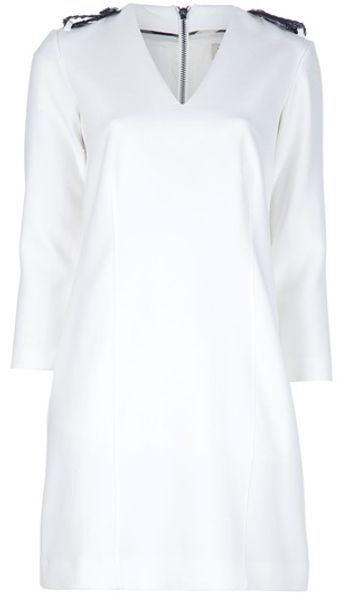 Burberry Long Sleeve Dress - Lyst