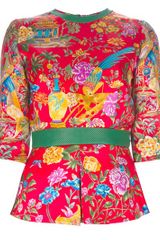 Caterina Gatta Oriental Printed Blouse