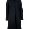 Chloé Stand Collar Coat in Black - Lyst