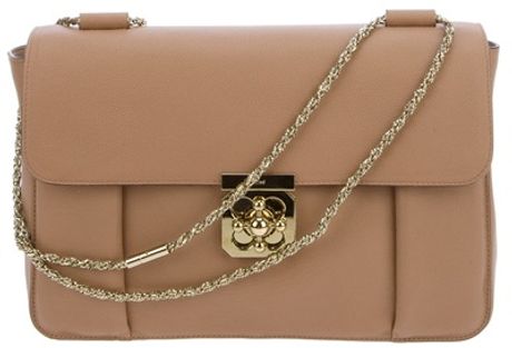 Chloé Elsie Shoulder Bag in Brown - Lyst