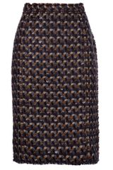 Dolce & Gabbana Tweed Pencil Skirt
