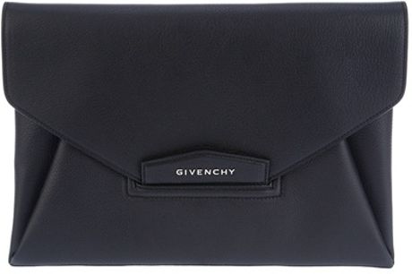 Givenchy Antigona Envelope Clutch in Black - Lyst