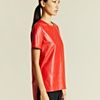 Givenchy Givenchy Womens Lamb Leather Manches Top in Red - Lyst