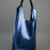 Jil Sander Metallic Market Bag in Blue - Lyst