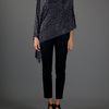 Michael Kors Asymmetric Dotted Top in Black - Lyst