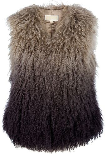 Michael Kors Tiedye Shaggy Gilet - Lyst