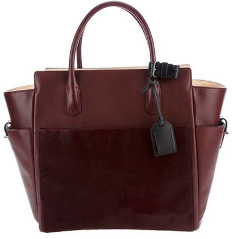 Reed Krakoff Burnished Bridle Bag in Red - Lyst