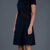 Valentino Lace Detail Dress in Blue - Lyst