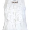 Viktor & Rolf Crepe De Chine Dress Tank  in White - Lyst
