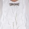 Viktor & Rolf Crepe De Chine Dress Tank  in White - Lyst