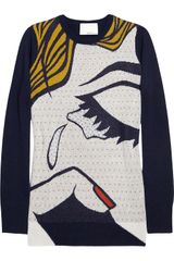 3.1 Phillip Lim The Break Up Intarsia Merino Wool Sweater