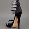 Casadei Swarovski Studded Sandal in Black - Lyst