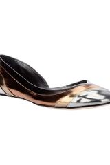 Casadei Metallic Ballet Pump