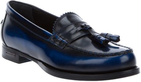 Dsquared2 Tassel Detail Loafer in Blue for Men - Lyst