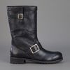 Jimmy Choo Buckled Biker Boot in Black - Lyst