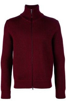 Maison Martin Margiela Zip Up Wool Cardigan - Lyst