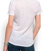 Mango Short Sleeves Linen Tshirt in White (01) - Lyst