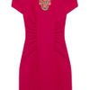 Matthew Williamson Beaded Wool Crepe Dress in Red (raspberry) - Lyst