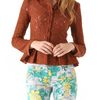 Nanette Lepore Summer Flame Lace Jacket in Brown (caramel) - Lyst