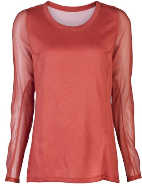 3.1 Phillip Lim Long Sleeve Tshirt in Red - Lyst