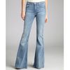 7 For All Mankind Light Blue Stretch Denim Wide Leg Bell Jeans in Blue - Lyst