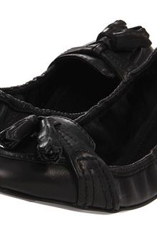 Burberry Leather Tassel Ballerinas - Lyst
