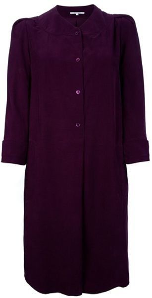 Carven Shirt Dress in Purple (plum) - Lyst