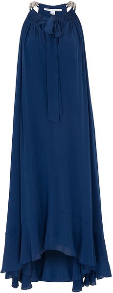 Diane Von Furstenberg Camille Silk Gauze Drs - Lyst