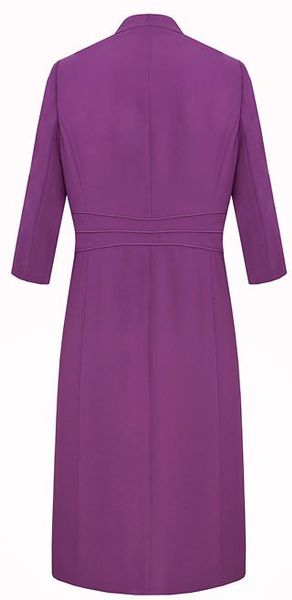 Eastex Deep Purple Waist Detail Dress Jacket in Purple