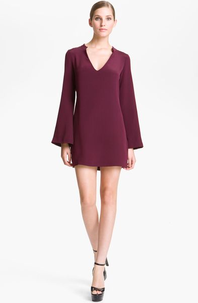 Elizabeth And James Brigitte Minidress in Red (merlot) - Lyst