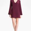 Elizabeth And James Brigitte Minidress in Red (merlot) - Lyst