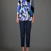 Emilio Pucci Belted Top in Blue (multicoloured) - Lyst