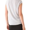 Helmut Lang Soft Twist Top in White - Lyst