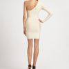 Hervé Léger Asymmetrical Bandage Dress in Beige - Lyst
