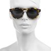 Illesteva Leonard Roundframe Acetate Sunglasses in Brown (black) - Lyst