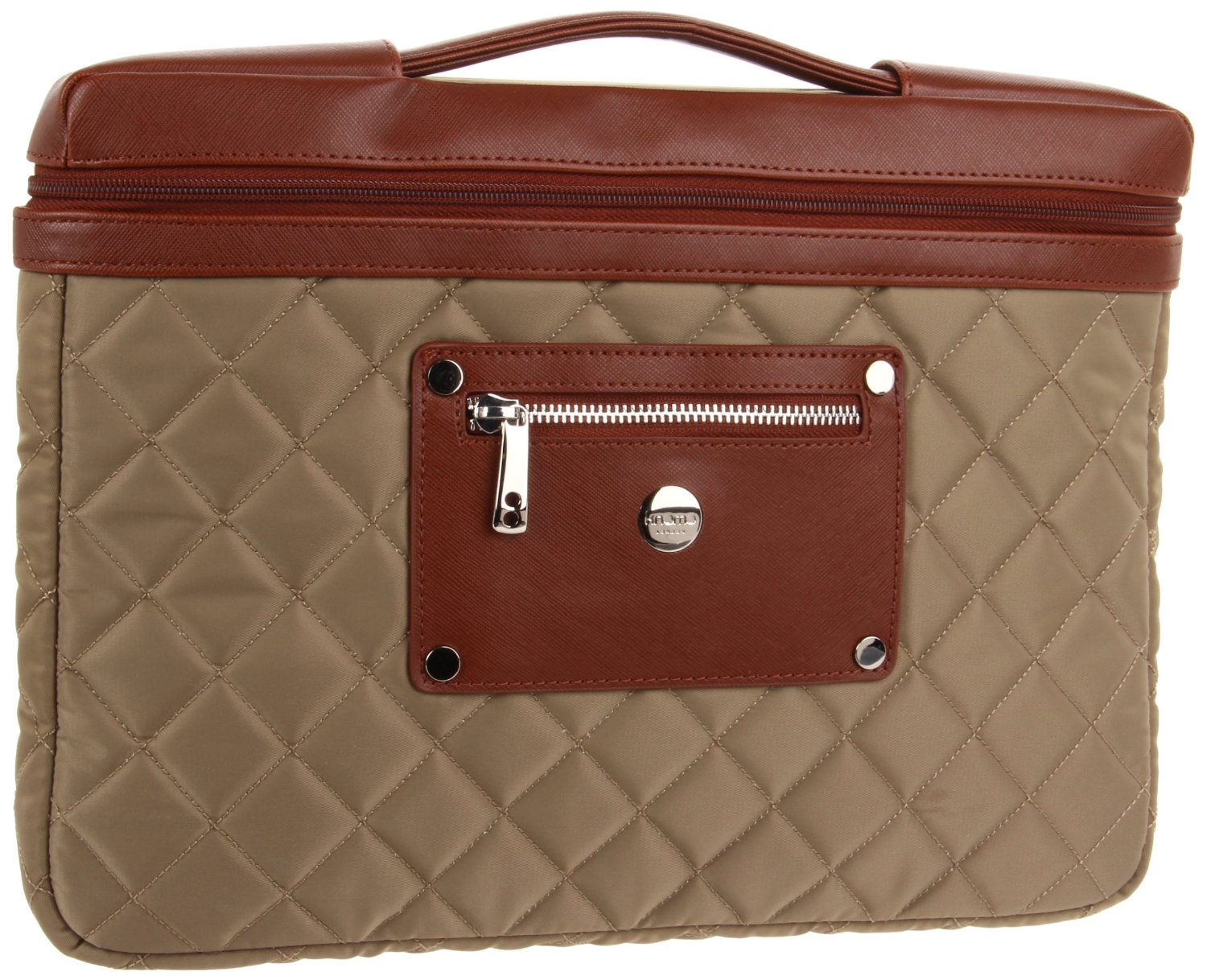 Knomo 13 Inch Sleeve with Shoulder Strap Laptop Bag in Brown (khaki