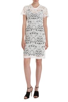 L'Agence Lace Overlay Skirt - Lyst