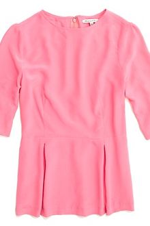 Madewell Silk Peplum Top - Lyst